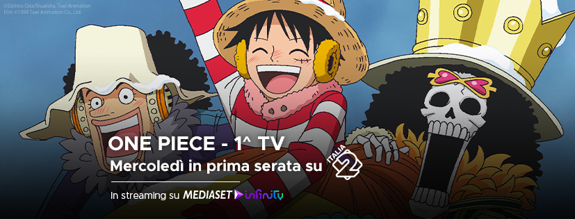 One Piece Punk Hazard su Italia 2 e Mediaset Infinity - Copertina Facebook