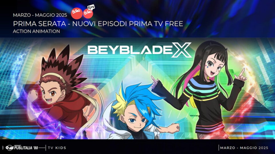 Nuovi episodi 1 TV di Beyblade X, in primavera su Boing con trasmissione in serata - Notizianime